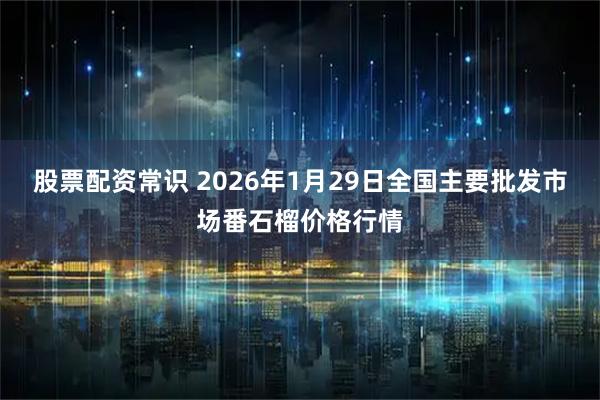 股票配资常识 2026年1月29日全国主要批发市场番石榴价格行情